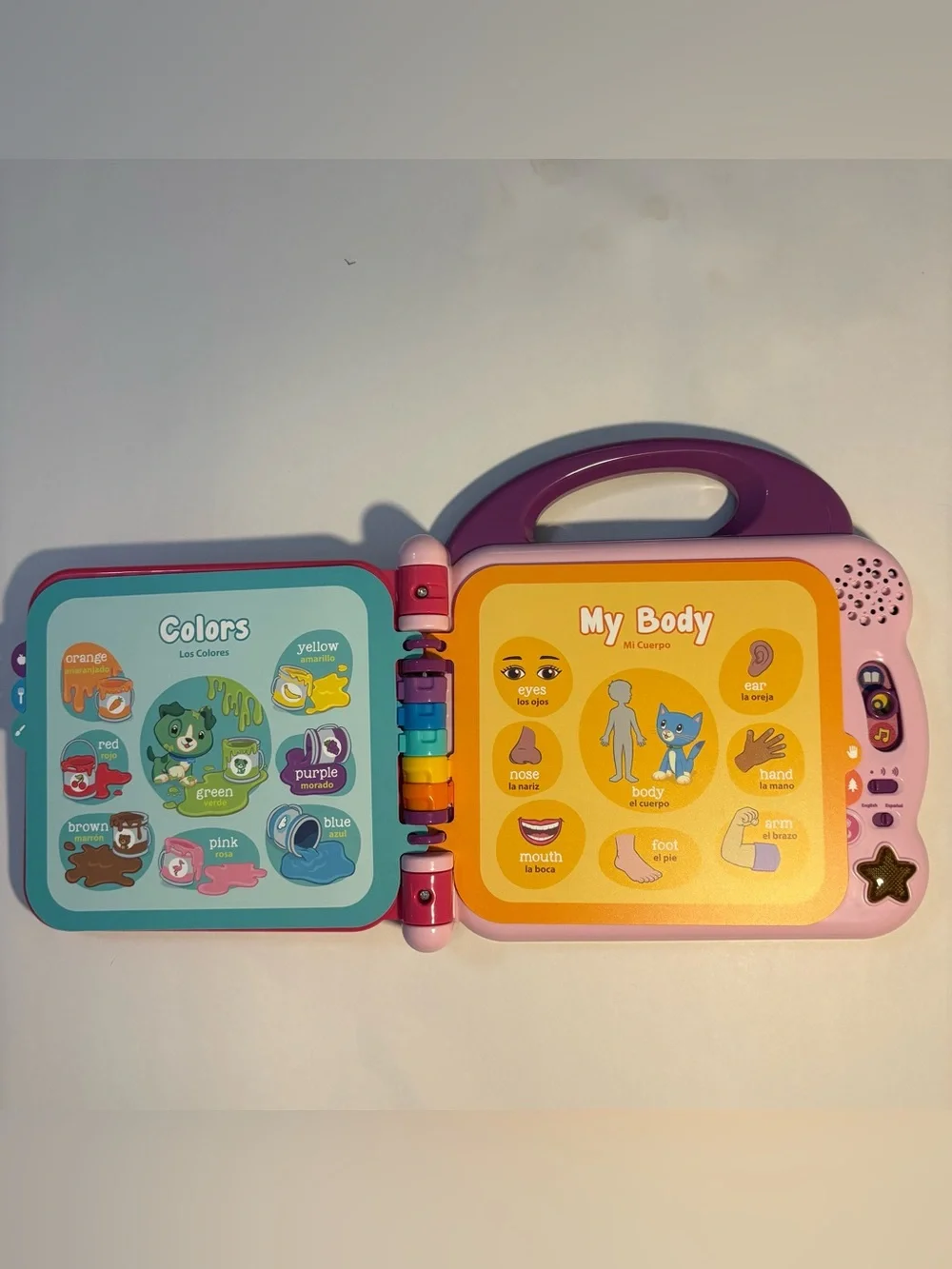LeapFrog Scout & Violet 100 Words Electronic Book Bilingual English Spanish